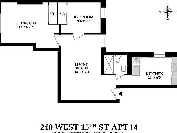 2nd image of 240 W 15th St APT 14