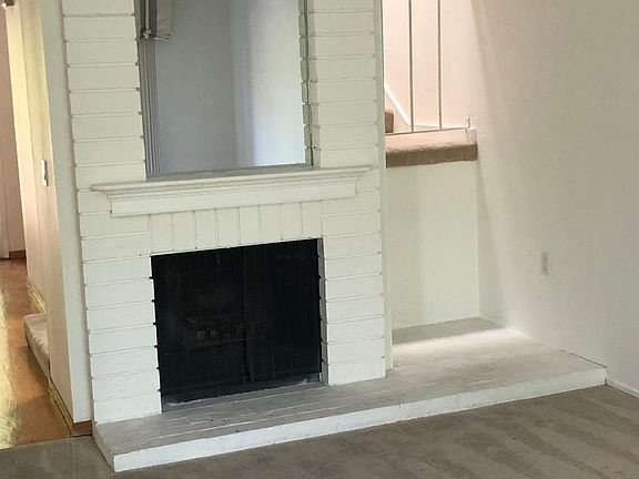 Living room with fireplace.