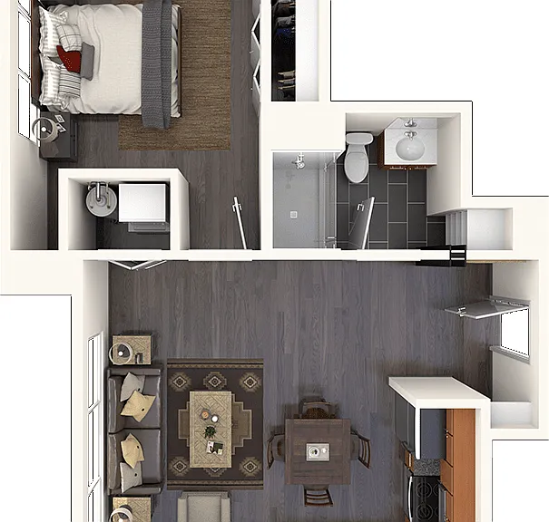 1 Bedroom 1 Bedroom