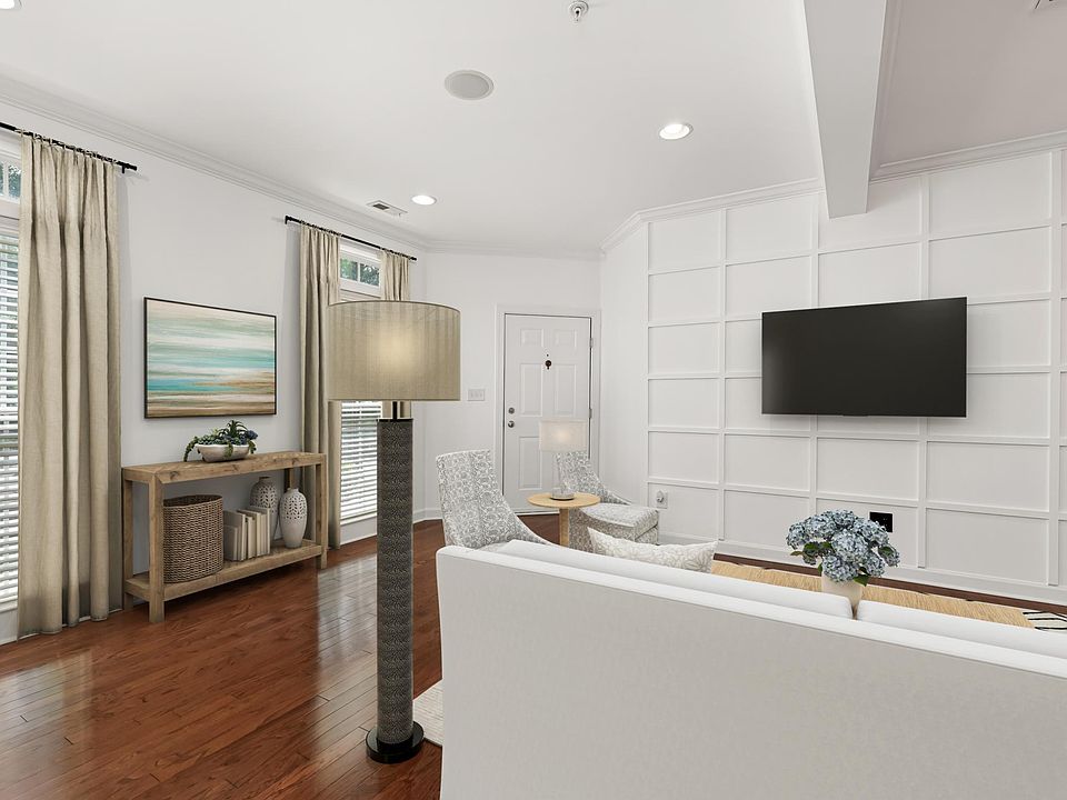 Bright, large living area - virtually staged to show layout