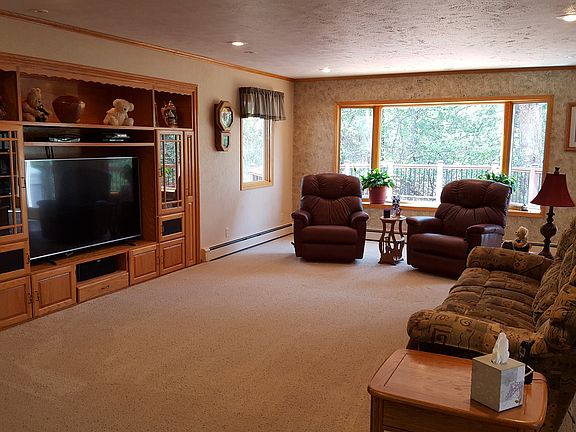 Living room with bay window