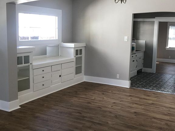 Dining room with lots of bright natural light