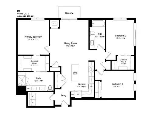 Floor plan D1
