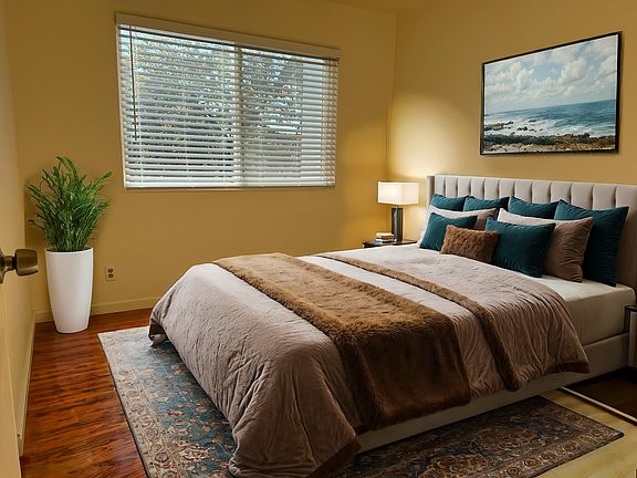 Virtually staged bedroom 3