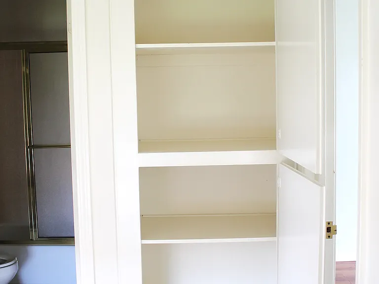 Open linen cupboards