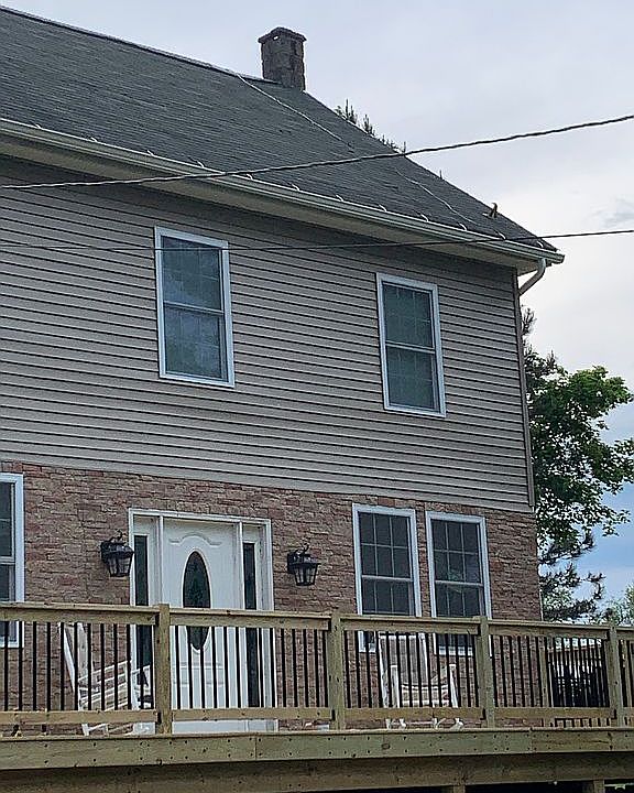 Stone and vinyl front