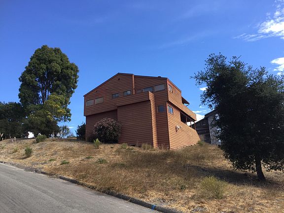 Driving up to the house