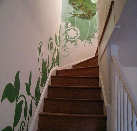 stairway mural