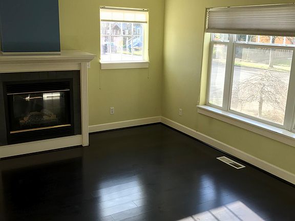 Gas fireplace in living room