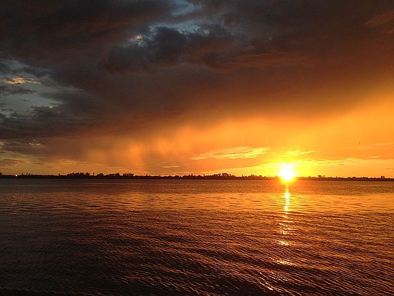 Sunset from Rear Yard