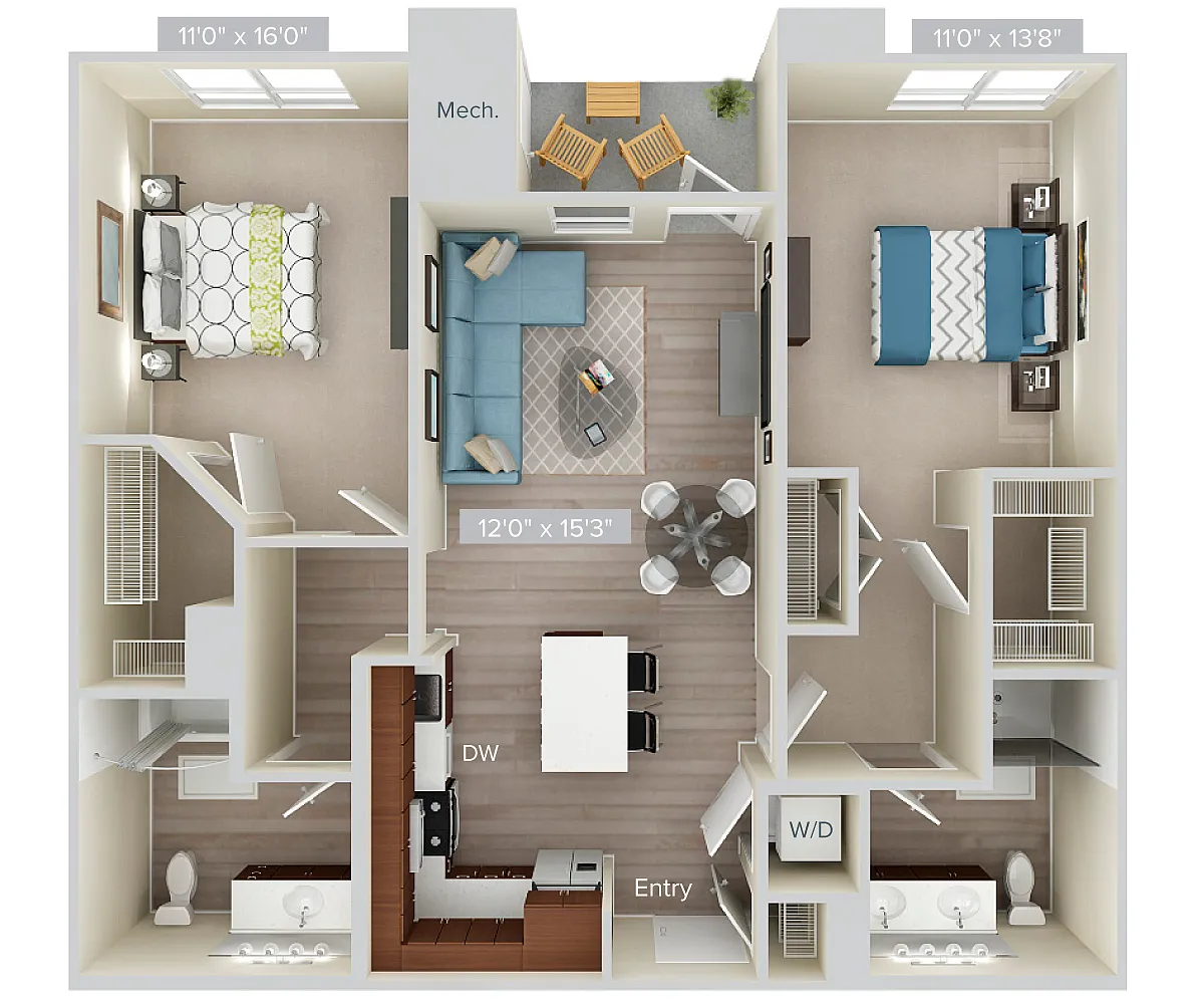 Floor plan B7-1088-stone