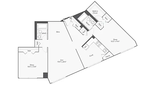 Floor plan Cambridge