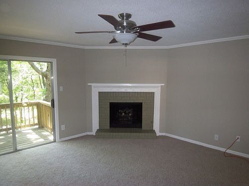 Family Room with Fireplace and Balcony