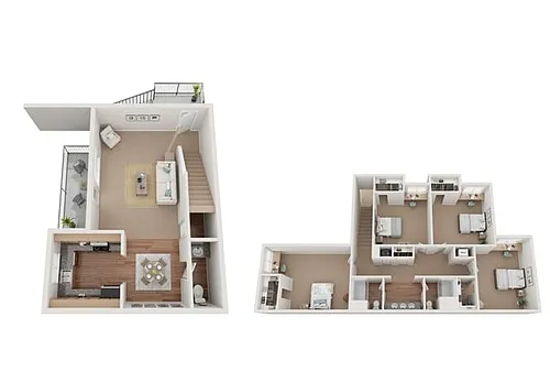Floor plan 4 Bedroom W/D