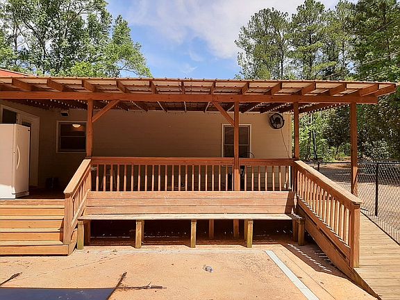 Large, covered deck