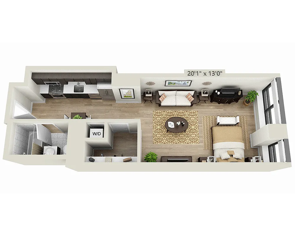 Floor plan Studio E1YA