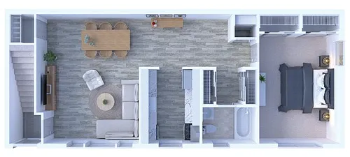 Floor plan 1BR - 1BTH