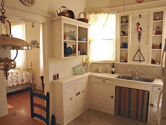 Kitchen; doorway leads to Den
