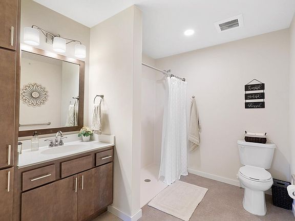 All our bathrooms are equipped with wide doors, spacious floor plan, walk-in showers and handle bars for the towel rack and toilet paper holder for handicap accessibility.