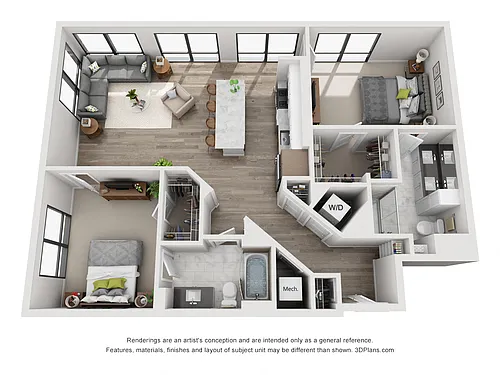 Floor plan 2J1