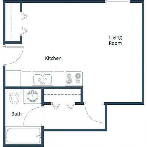 Floor plan Efficiency 01A