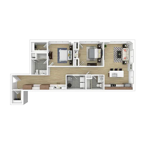 Floor plan 2 Bedroom