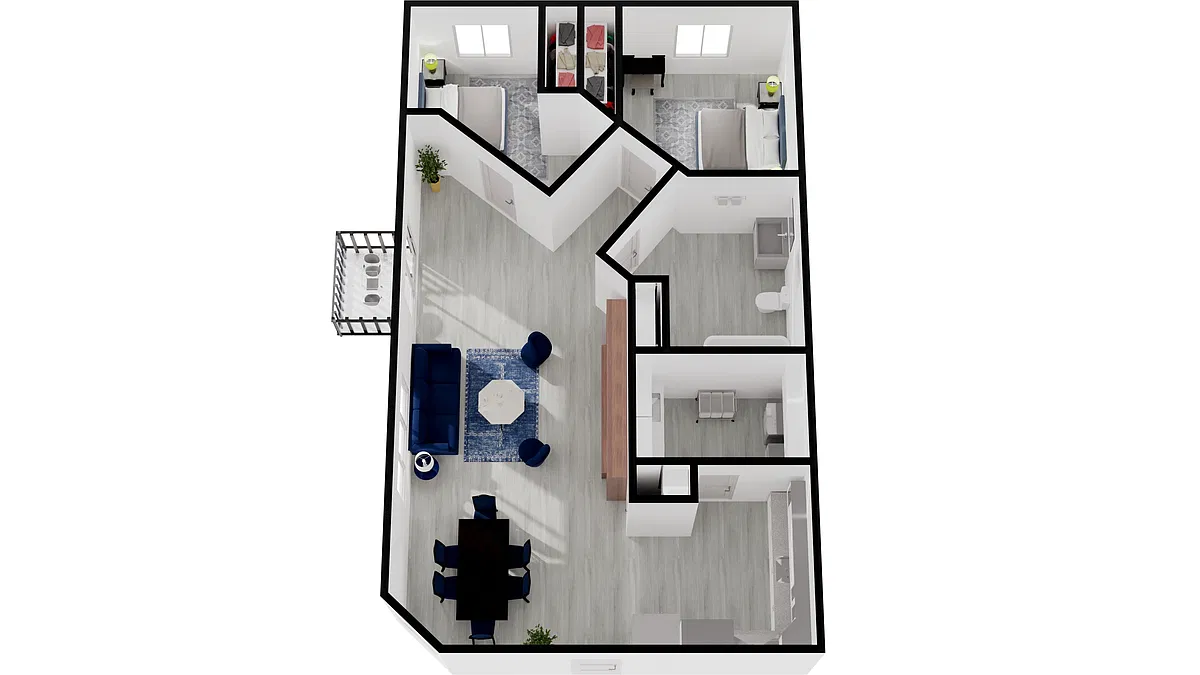 Floor plan 2 Bedroom