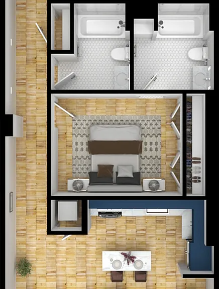 2 Bedroom - Unit Type B1