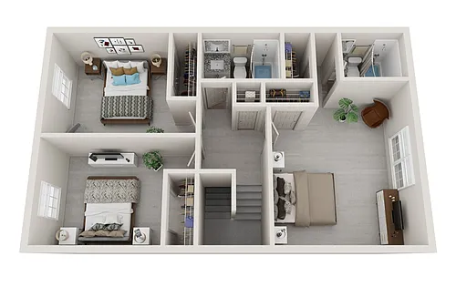 Floor plan 3 Bed 2.5 Bath