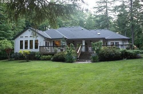 rear of home