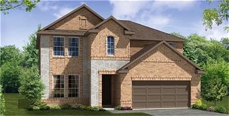 Artist rendering of the same floor plan and model elevation