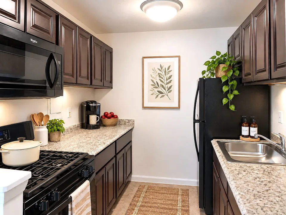 Espresso styled kitchen