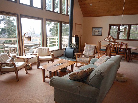 living and dining areas