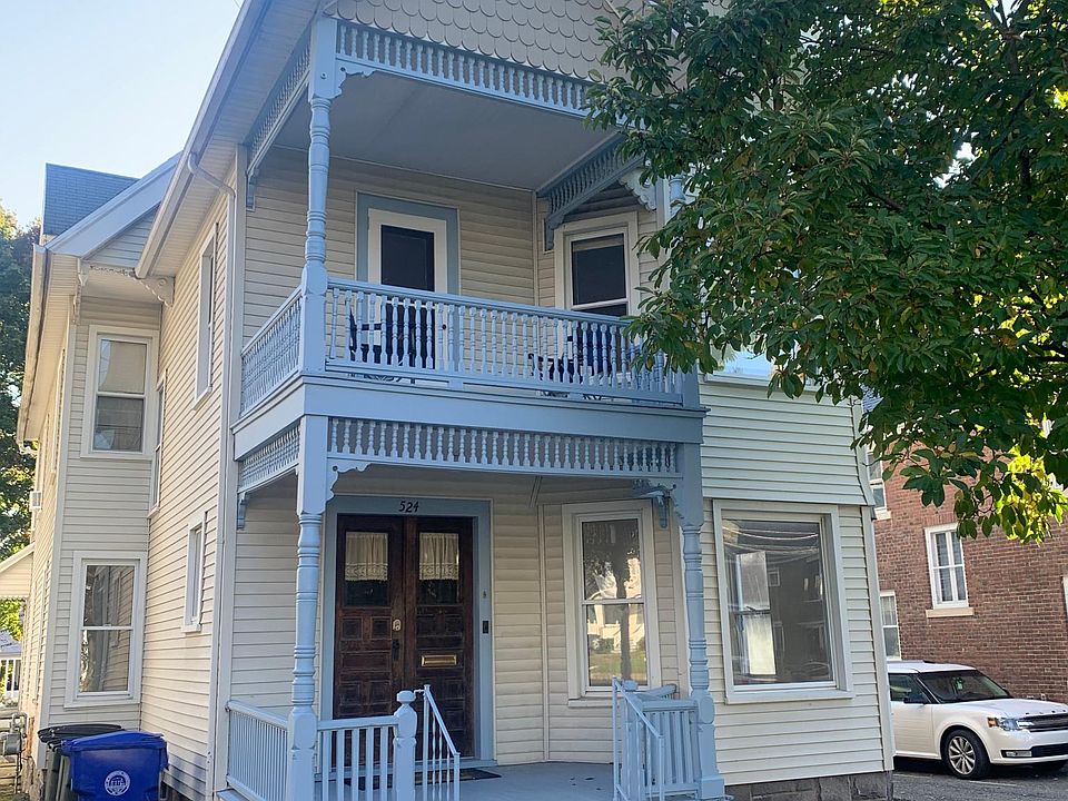 Freshly painted front of home. Gorgeous details to this 1920's home.
