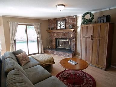 Relax in the family room.