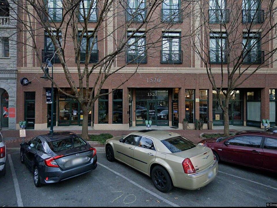 Main street view of the front of the building