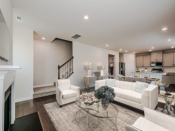 The open-concept floorplan allows for easy entertaining.