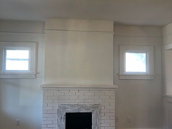 Living room fireplace
