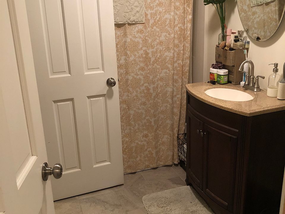 Tile floor in bath