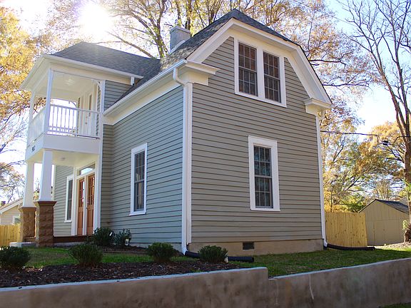 Side view from street