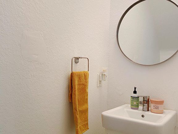 Half bathroom on the first floor