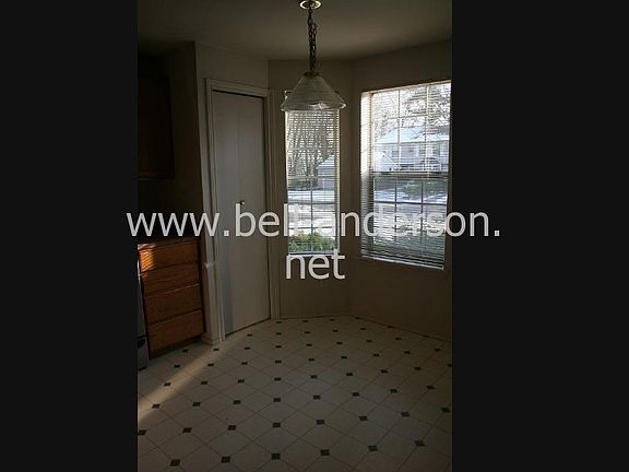 In kitchen eating area