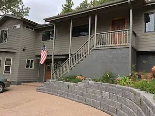 Front driveway and entry
