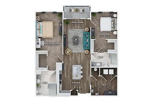 Floor plan B3B-DEN