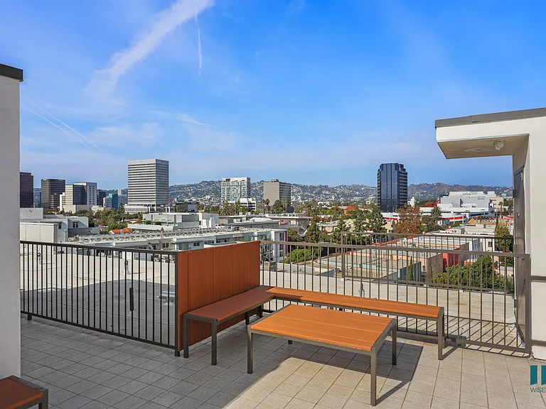 Rooftop Deck with Seating Area and Fantastic Views of Los Angeles