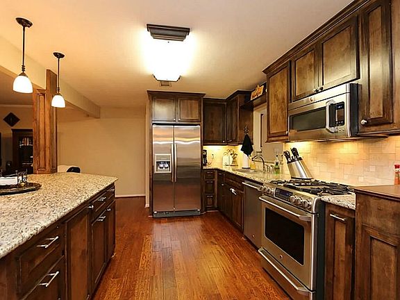 Beautifully redone kitchen.  All appliances stay!