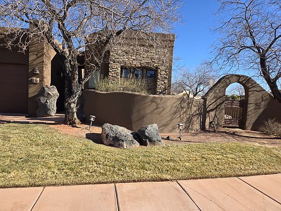 Front view of house and side gate