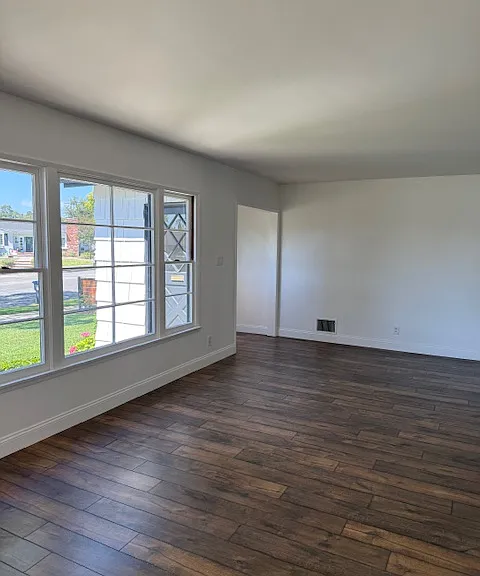 so much natural light....and beautiful flooring throughout