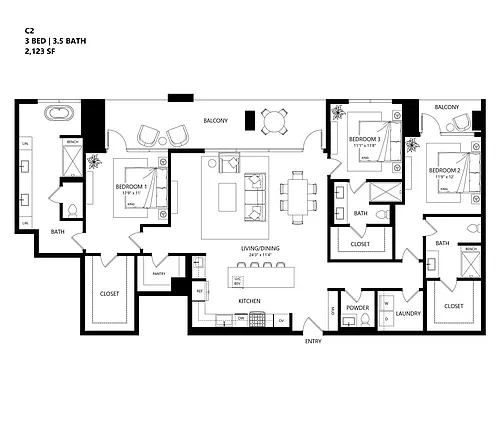Floor plan C2