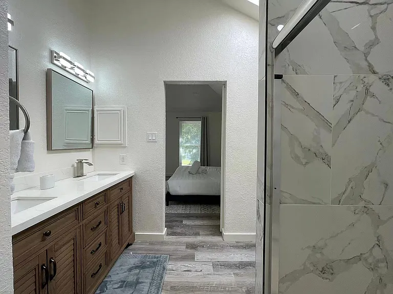 Large and beautifully designed Master Bathroom.